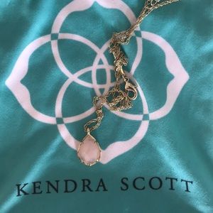 Kendra Scott necklace pink pendant